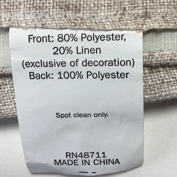 Winter Holiday Christmas Pine Cone Sequin Berry Embroidered Linen Table Runner - Picture 7 of 9